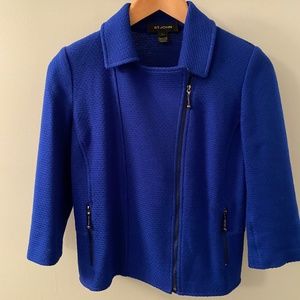 St. John Trellis Knit Moto Jacket